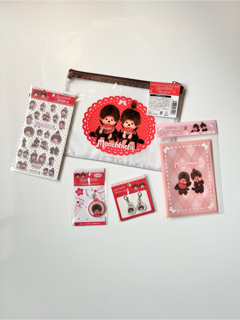 Monchhichi Merchandise Bag Charms and Accessories
